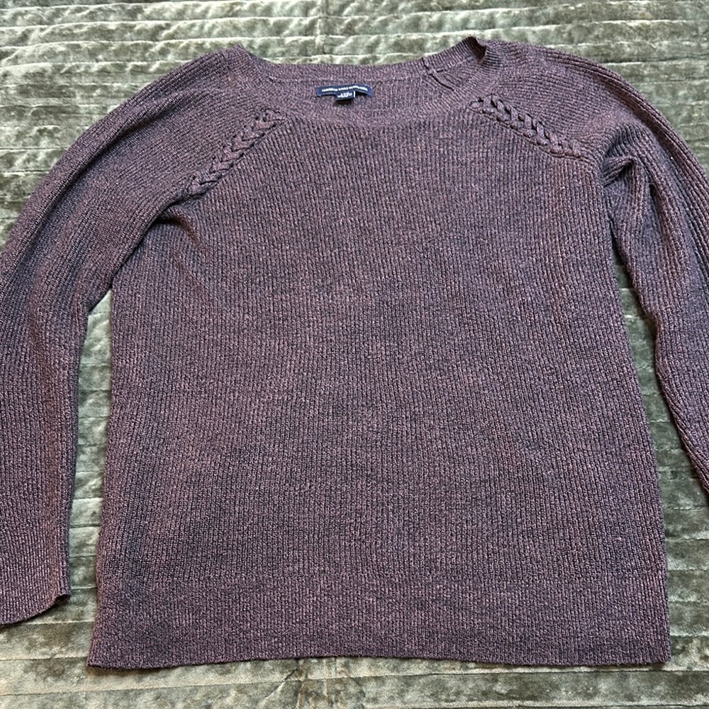 Purple Knit Women's Sweater